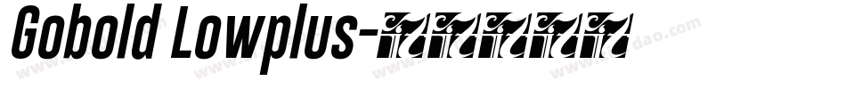 Gobold Lowplus字体转换